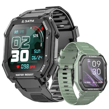2023 Новые мужские умные часы C16 с Bluetooth для мониторинга сердечного ритма и артериального давления, Водонепроницаемые Многофункциональные спортивные смарт-часы на открытом воздухе
