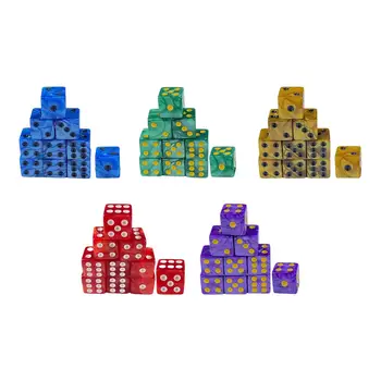 10 акриловых кубиков для ролевых игр, прочные кубики для настольной игры, Настольная игра