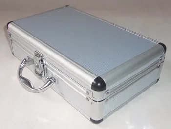 Многофункциональный ящик для инструментов из алюминиевого сплава hardware toolbox высококачественный ударопрочный защитный чехол с поролоновой подкладкой 29*16*8.5 см