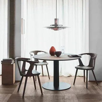 Дизайнерские Деревянные обеденные стулья, скандинавские современные роскошные обеденные стулья, Кухонные офисные кресла, Salle Manger, мебель для столовой WK50CY