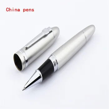 JINHAO 159 Серебристая деловая офисная ручка-роллер со средним пером, новинка