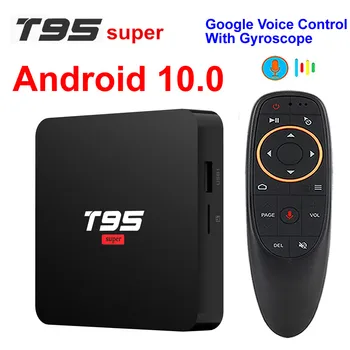 Android 10,0 Smart TV Box T95 Super 2 ГБ ОЗУ 16 ГБ ПЗУ Allwinner H3 Четырехъядерный Медиаплеер 4K HDR 2,4 G WIFI 4K Телеприставка
