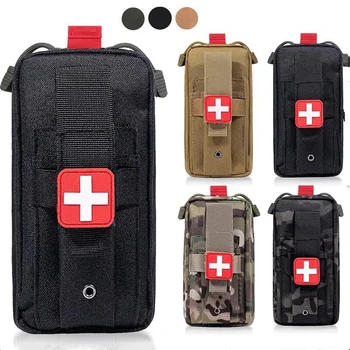 Медицинская сумка Molle, держатель для жгута, тактическая сумка первой помощи, небольшой травматологический набор, сумка IFAK, Аварийный комплект EMT для кемпинга, пеших прогулок