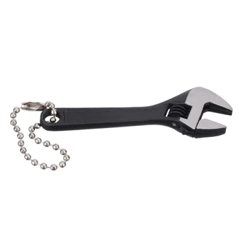 0-10 мм Челюстной ключ Черный 66 мм 2,6-дюймовый Мини-металлический разводной гаечный ключ Ручной инструмент для ремонта с противоскользящей ручкой