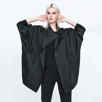 Весной 2022 года Новая нишевая куртка-ветровка европейского и американского дизайна, женская куртка средней и длинной длины с рукавами 