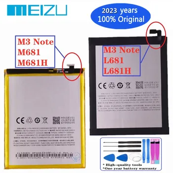 2023 Года 100% Оригинальный Аккумулятор BT61 Для Meizu L Версии M3 Note L681H/M Версии M3 Note M681H Аккумуляторы для телефонов BT61 4000 мАч