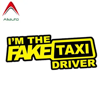 Aliauto Забавные Автомобильные наклейки I'm The Fake Taxi Driver Decal Accessories ПВХ для Volkswagen Polo Golf 17см * 7см