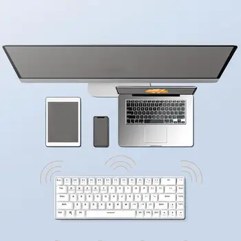 Компактная рабочая клавиатура с подсветкой 2.4G, Bluetooth-компактная механическая клавиатура для геймеров 5.0, Клавиатура для ноутбука, Игровое оборудование
