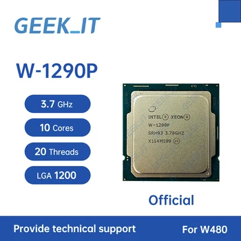 Xeon W-1290P 3,7 ГГц с 10 ядрами и 20 потоками, 20 МБ 125 Вт LGA1200 W480