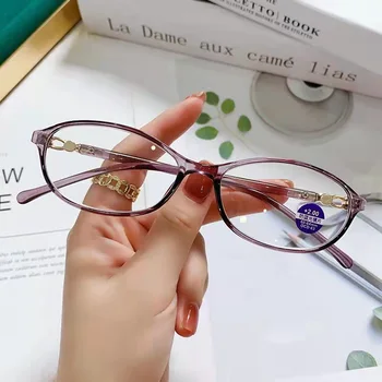 Женские очки для чтения с пружинным шарниром, очки с защитой от синего света, Увеличитель диоптрий, Очки для дальнозоркости, Очки для чтения, Очки для чтения