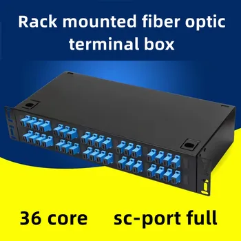 36-жильная клеммная коробка SC full optical fiber distribution frame машинный зал 19-дюймовый шкаф APC fused fiber box с волокном косички
