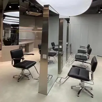 Минималистичное парикмахерское кресло для парикмахерского салона, японские парикмахерские кресла, салонная мебель, которую можно поднимать и поворачивать, парикмахерское кресло