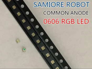 100шт 0603 (1616) RGB BGR LED Общий Анод Трехцветный Красный Зеленый Синий 0606 Чип Для Поверхностного Монтажа SMD SMT LED Светоизлучающий Диод