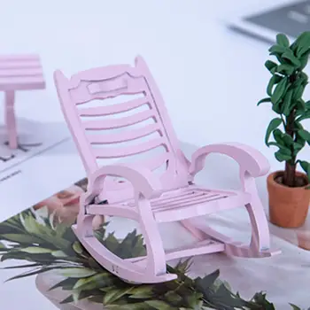 Забавный имитационный стул в подарок, мини-имитация кресла-качалки, имитация украшения своими руками, имитация кресла-качалки, притворяющаяся игрушка