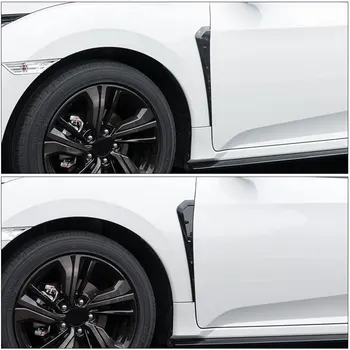 2ШТ Наклейка на вентиляционное отверстие для стайлинга автомобилей, авто Декоративная имитация жабр акулы, выходное боковое отверстие, подходит для Honda Civic 2016 2017 2018