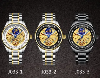 Мужские полые автоматические механические часы с турбийоном, светящиеся водонепроницаемые часы, роскошные часы