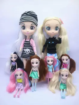 Кукла Big eyes Suti Blyth Lovely Doll пластиковая кукла с 3D глазами, мини-кукла 15 см, кукла в комплекте одежда