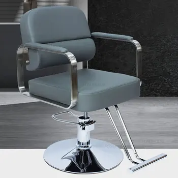 Современная мебель для салона, модное парикмахерское кресло в скандинавском стиле, Парикмахерский стул для парикмахерской, Специальное подъемное вращающееся кресло для салона красоты, кресло для салона красоты