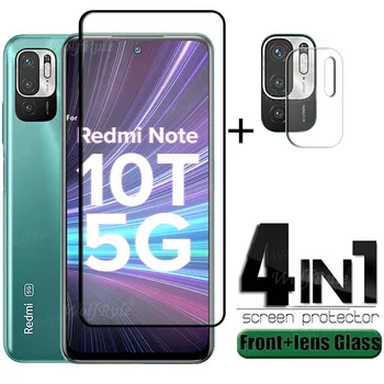 4-в-1 для Xiaomi Redmi Note 10T 5G Стекло для Redmi Note 10T 5G Защитная пленка из закаленного стекла для Redmi Note 10T 5G Стекло объектива