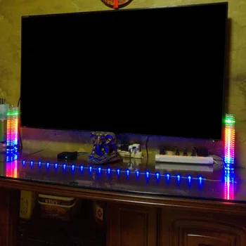 VU Tower DIY LED Music Level Display Профессиональный Кинотеатр Домашняя Аудиоколонка Fantasy Kit Практичный Контроль Звука Crystal Cube