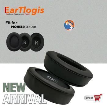 Сменные амбушюры EarTlogis для наушников Pioneer SE5000, утолщенные подушки из пены с эффектом памяти, овальные амбушюры для гарнитуры