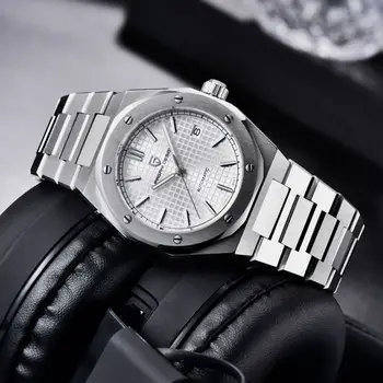 PAGANI DESIGN 2023 Новые мужские модные деловые автоматические наручные часы Сапфировые Водонепроницаемые часы из нержавеющей стали для мужчин