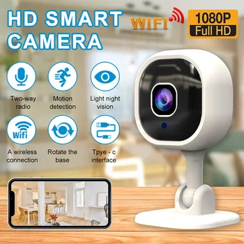 Беспроводная IP-камера WIFI Smart Home Радионяня HD 1080P Внутренняя Наружная Камера безопасности Монитор видеонаблюдения