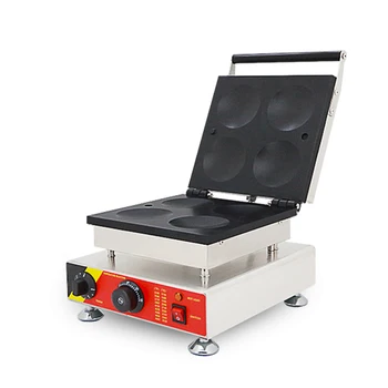 Большая Голландская машина для приготовления блинов poffertjes grill maker avec с 4 Отверстиями / Электрическая Машина Для Приготовления Вафель Для Закусок для вечеринок