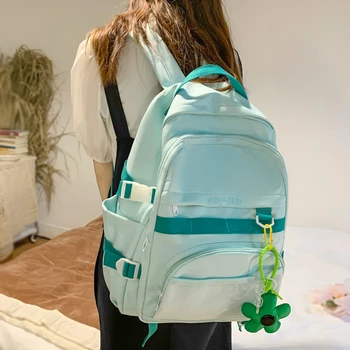 Модный Высококачественный Милый школьный ранец для девочек, сумка для книг, Подростковый Kawaii, Женский рюкзак для ноутбука, Водонепроницаемая Дорожная сумка Mochila