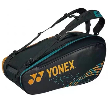 Подлинная профессиональная теннисная сумка Yonex большой емкости с пакетом из 6 ракеток Роскошная спортивная сумка вмещает большинство теннисных тренажеров