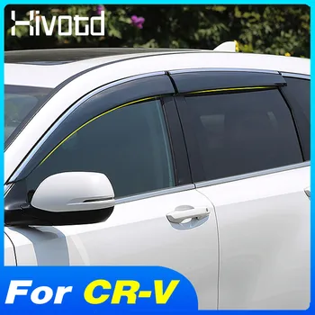 Солнцезащитный козырек на окно автомобиля, Солнцезащитный козырек для бровей, Непромокаемые полосы от дождя, Аксессуары для внешней отделки Honda CR-V CRV 2021-2017