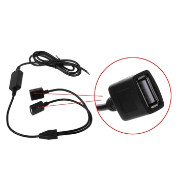 Автомобильное Зарядное Устройство С Двойным USB-разъемом от 12 В до 5 В 3A Преобразователь постоянного тока в Источник Питания Постоянного Тока Fo
