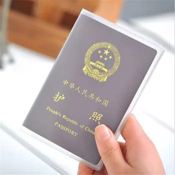 Водонепроницаемая Грязезащитная обложка для паспорта, кошелек, Прозрачные держатели удостоверений личности из ПВХ, бизнес-футляр для кредитных карт, чехол
