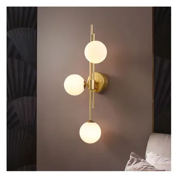 Настенный светильник в скандинавском минималистичном стиле для гостиной, прикроватной тумбочки в спальне, домашнего декора, роскошного фона для телевизора, настенного искусства на диване, светодиодных ламп