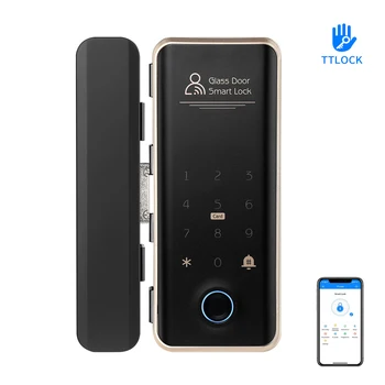 Приложение TTlock Умный телефон без ключа Пульт дистанционного управления отпечатком пальца Пароль Кодовый замок для стеклянной двери