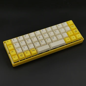 TU40 3 Комплекта механических клавиатур, объединяющих печатную плату BT4.0 Type-c с горячей заменой, с белой алюминиевой пластиной, пластиковый корпус, Детали клавиатуры