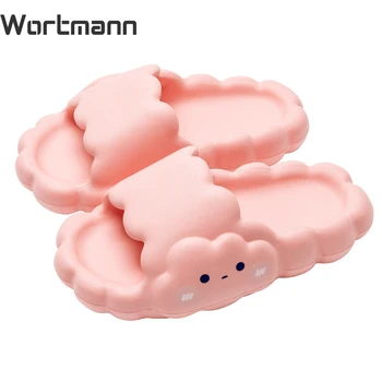 Женские летние тапочки Wortmann 2023 с облаком, мягкие противоскользящие тапочки, милые, уютные и удобные, идеально подходящие для дома