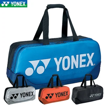 Оригинальная сумка для бадминтона Yonex, теннисная сумка для 6 ракеток, высококачественная сумка-рюкзак BAG92031WEX