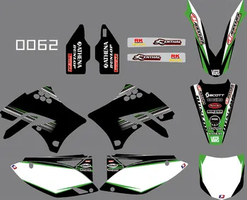0062 Наборы стикеров с изображением мотоциклетной команды и фонов для Kawasaki KX450F KXF450 2009-2011