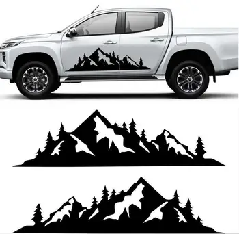 Наклейка Pickup Mountain, 2 шт., для Ford Ranger Raptor Dmax Hilux Ram, боковая наклейка