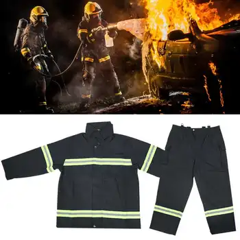 Защитная одежда, Огнестойкая одежда, Огнеупорное жаропрочное защитное светоотражающее пальто для пожарных, Брюки, Противопожарное снаряжение