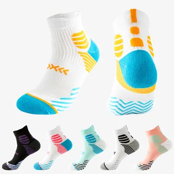 Новый дизайн, Носки для бега, Мужские повседневные носки для спорта на открытом воздухе, баскетбол, черные, розовые, синие, компрессионные, 6 цветов, Горячая распродажа для путешествий 2023 г.