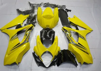 Новый комплект обтекателя мотоцикла из АБС-пластика в виде ракушки Подходит для Suzuki GSXR1000 K7 2007 2008 07 08 Комплект кузова GSXR1000 на Заказ желтого цвета