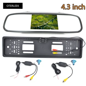 4,3-дюймовый автомобильный монитор с камерой заднего вида в рамке с высоким разрешением, цветной складной TFT-ЖК-дисплей для автомобильного монитора