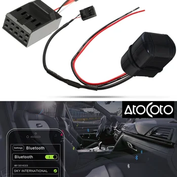 Автомобильный Bluetooth-модуль AtoCoto, адаптер AUX IN, 10-контактный кабель для BMW E46 3 серии, бизнес-CD-радио, беспроводной аудиовход