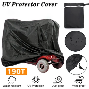 190x71x117 см Водонепроницаемый чехол для мобильного скутера, профессиональная защита от дождя для скутера-коляски для пожилых людей Черный